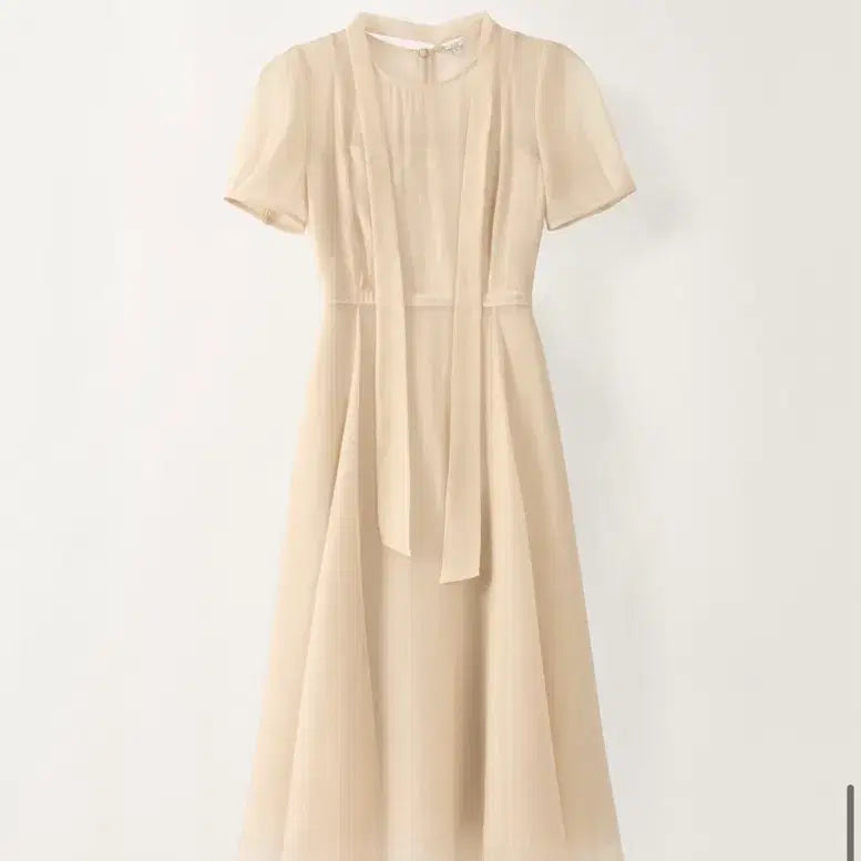 [BUNJANG] sie Mela Tie Flare Dress Beige / 시에sie 멜라 타이 플레어 드레스