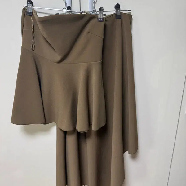 [BUNJANG] Zara Tube Top Flare Skirt Set / 자라 튜브탑 플레어 스커트 세트