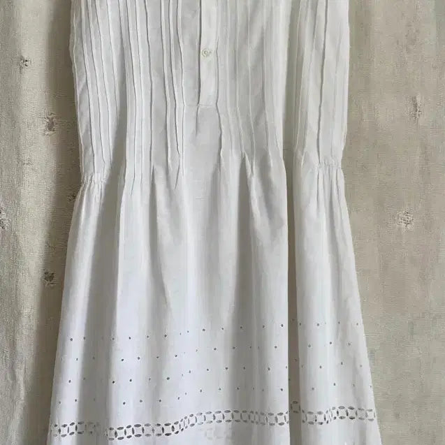 [BUNJANG] Vintage Chemise White Dress / 빈티지 쉬미즈 화이트 원피스