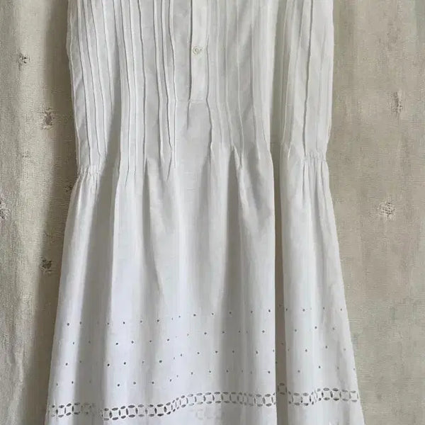[BUNJANG] Vintage Chemise White Dress / 빈티지 쉬미즈 화이트 원피스