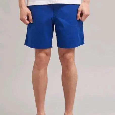 [BUNJANG] Beanpole Blue Solid Chino Short Pants / 빈폴 블루 솔리드 치노 쇼트 팬츠