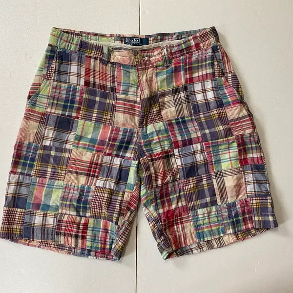 [BUNJANG] Polo Ralph Lauren Patchwork Shorts Size 33 / Polo 랄프로렌 패치워크 반바지 33