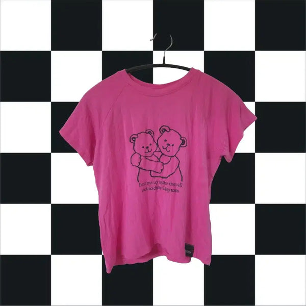 [BUNJANG] omighty Pink Teddy Bear Crop Top / [단종/해외정품]오마이티 omighty 핑크 테디베어 크롭탑 고스 로리