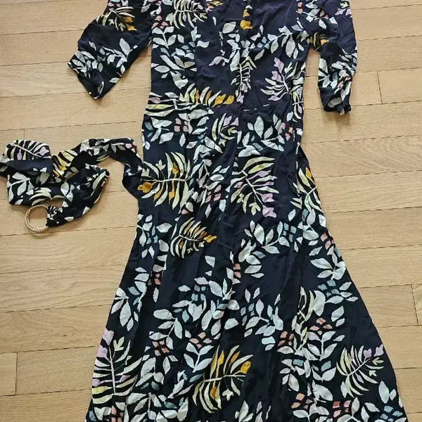 [BUNJANG] Ba&sh Paris Print Wrap Dress / 프랑스 바쉬 프린트 랩원피스