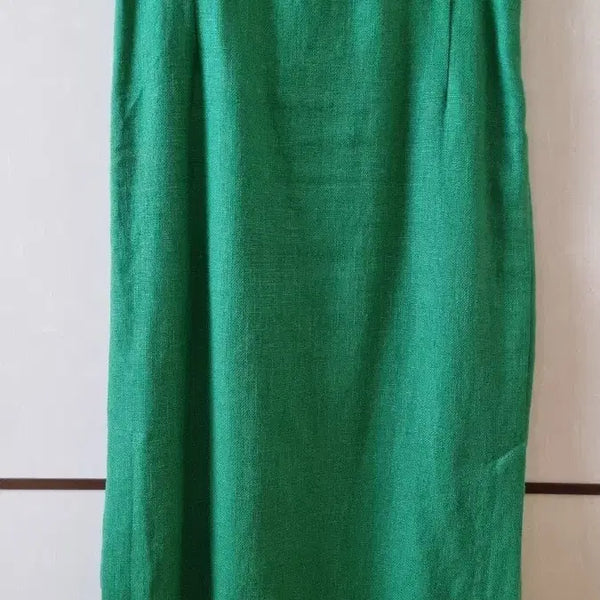 [BUNJANG] Replain Green Midi Skirt / 리플레인 초록색 미디 스커트