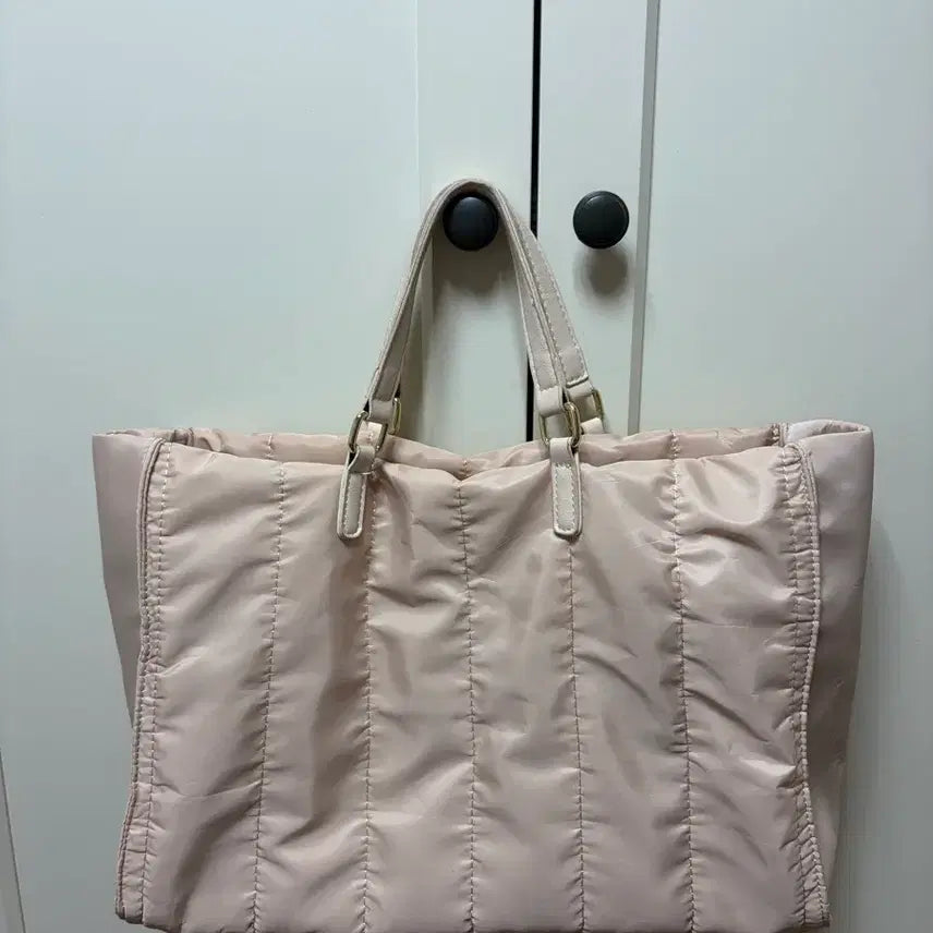 [BUNJANG] Quilted Shoulder Bag Beige / 퀼팅 숄더백 베이지