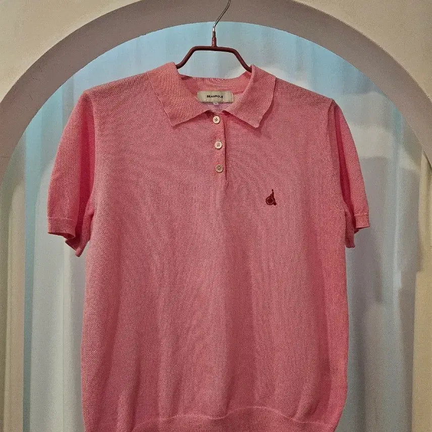 [BUNJANG] Beanpole Summer Knit T-Shirt / 빈폴 여름 니트티셔츠