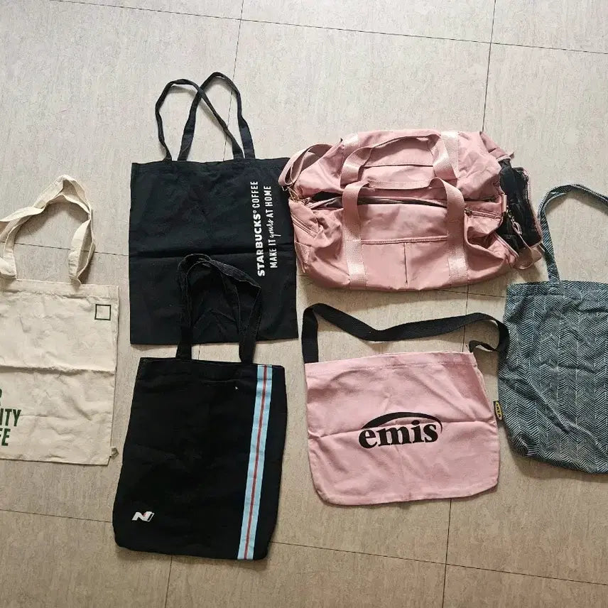 [BUNJANG] Eco Bag & Gym Bag Set (6 Types) / 가방 6종