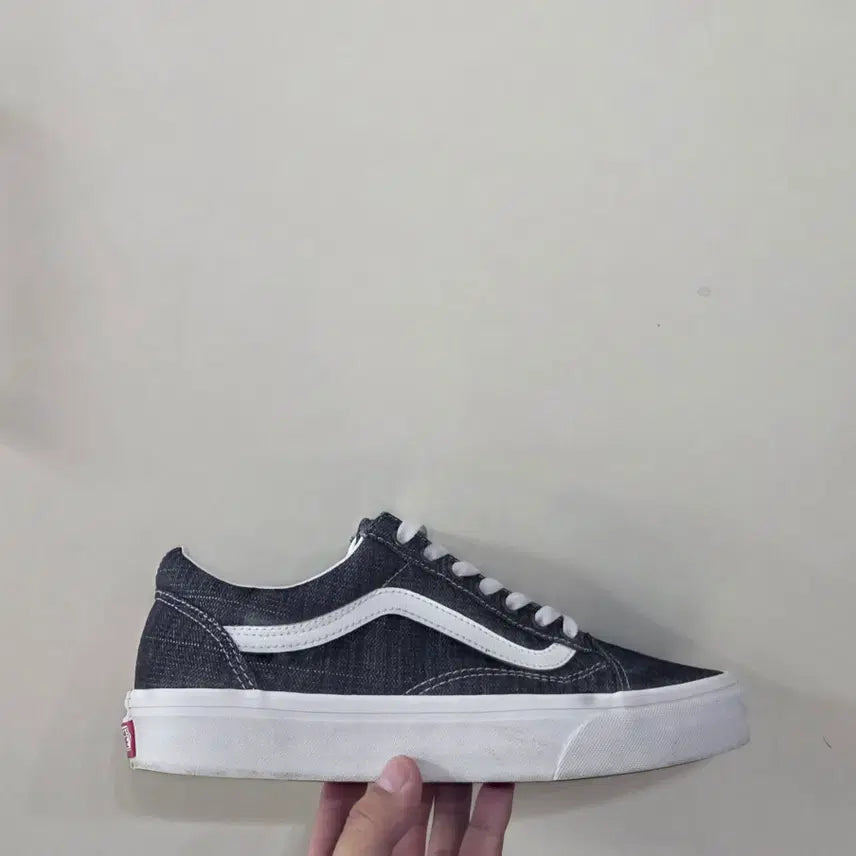 [BUNJANG] Vans Threaded Denim Old Skool Black Sneakers / [275] 반스 쓰레디드 데님 올드스쿨 블랙ㅡ최저가
