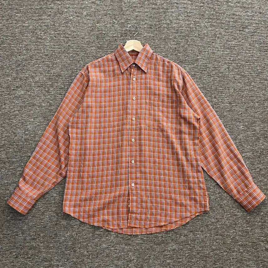 [BUNJANG] Vintage Modal Rayon Checkered Shirt - Size S / 빈티지 모달 레이온 체크 셔츠 S