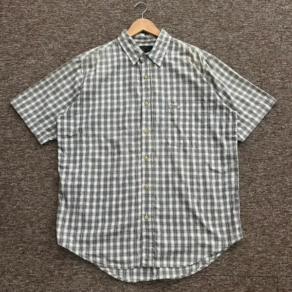[BUNJANG] Hunt Classic Check Short Sleeve Shirt / 헌트 클래식 체크 반팔 셔츠 100