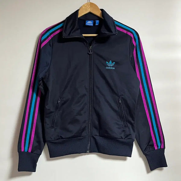 [BUNJANG] Adidas Firebird Tricolor Cropped Jersey Track Top Superstar / 아디다스 파이어버드 트리컬러 크롭 져지 트랙탑 슈퍼스타 100