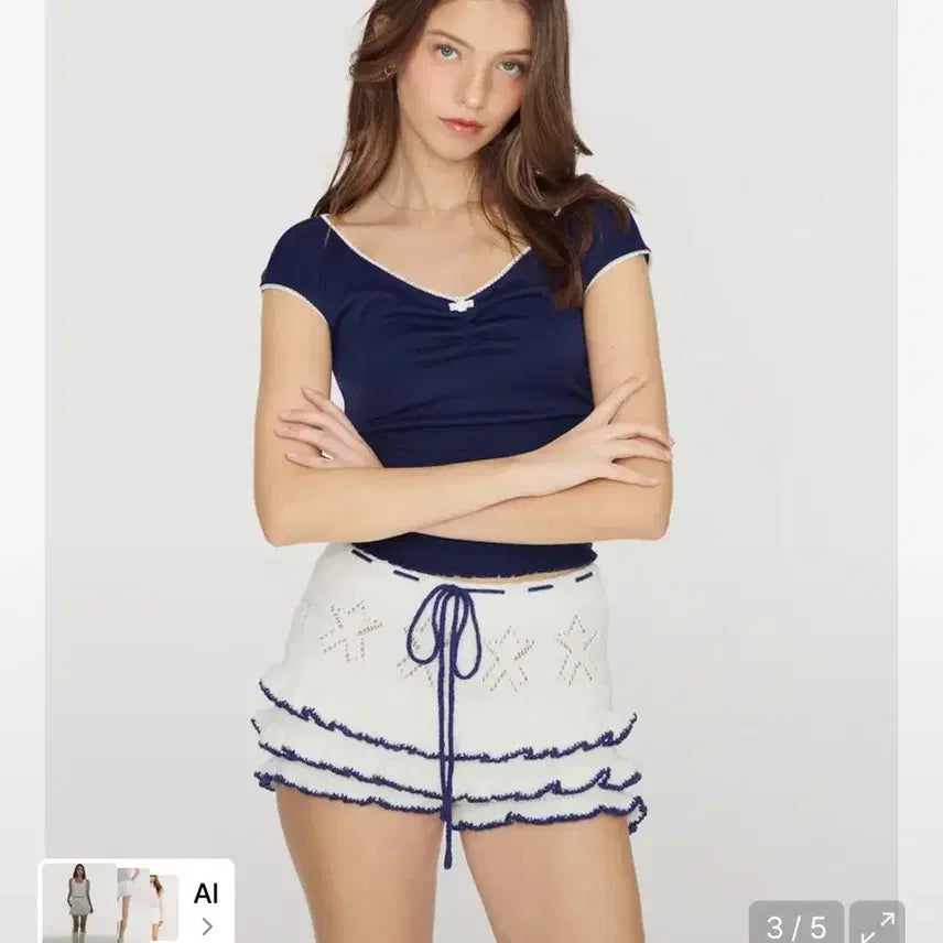 [BUNJANG] Glowny Candy Pop Knit Shorts / 글로니 캔디팝 니트 쇼츠