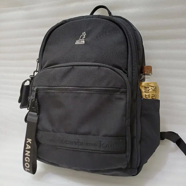 [BUNJANG] Kangol Struct 2 Laptop Backpack Bag Black / 정품 캉골 스트럭2 노트북 백팩 가방 훌륭 블랙 사랑봉봉