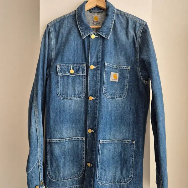 [BUNJANG] Carhartt Denim Chore Coat / 칼하트 데님 커버올