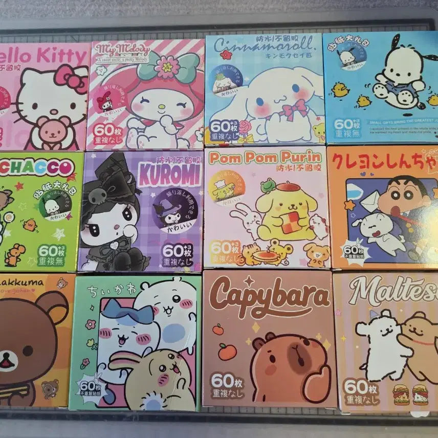 [BUNJANG] Sanrio Sticker Set (60 pcs) / 일본제 산리오 조각스티커 60장
