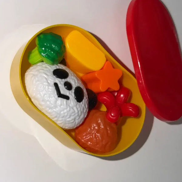 [BUNJANG] Seriya Toy Bento Box Set - Panda Onigiri & Broccoli / 일본 고전 문구 장난감 세리야 토이 도시락 세트 팬더 주먹밥 브로콜리