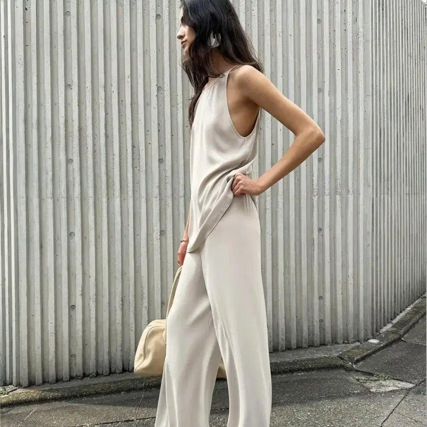 [BUNJANG] Orr Summer Lou Sleeveless Beige Medium / 새상품/오르 썸머 루 슬리브리스 베이지 미디움 M