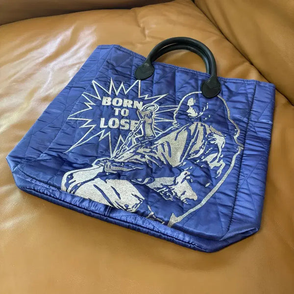 [BUNJANG] Hysteric Glamour Archive Embroidered Tote Bag / 히스테릭글래머 아카이브 자수 토트백 가방 BORN TO LOSE
