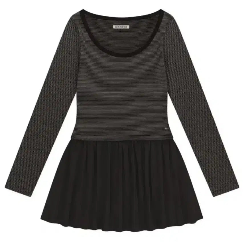 [BUNJANG] Koiseio Ko Stripe Dress Brown / 코이세이오 코이 스트라이프 원피스 브라운