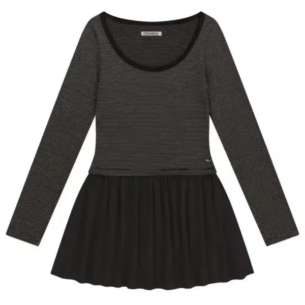 [BUNJANG] Koiseio Ko Stripe Dress Brown / 코이세이오 코이 스트라이프 원피스 브라운