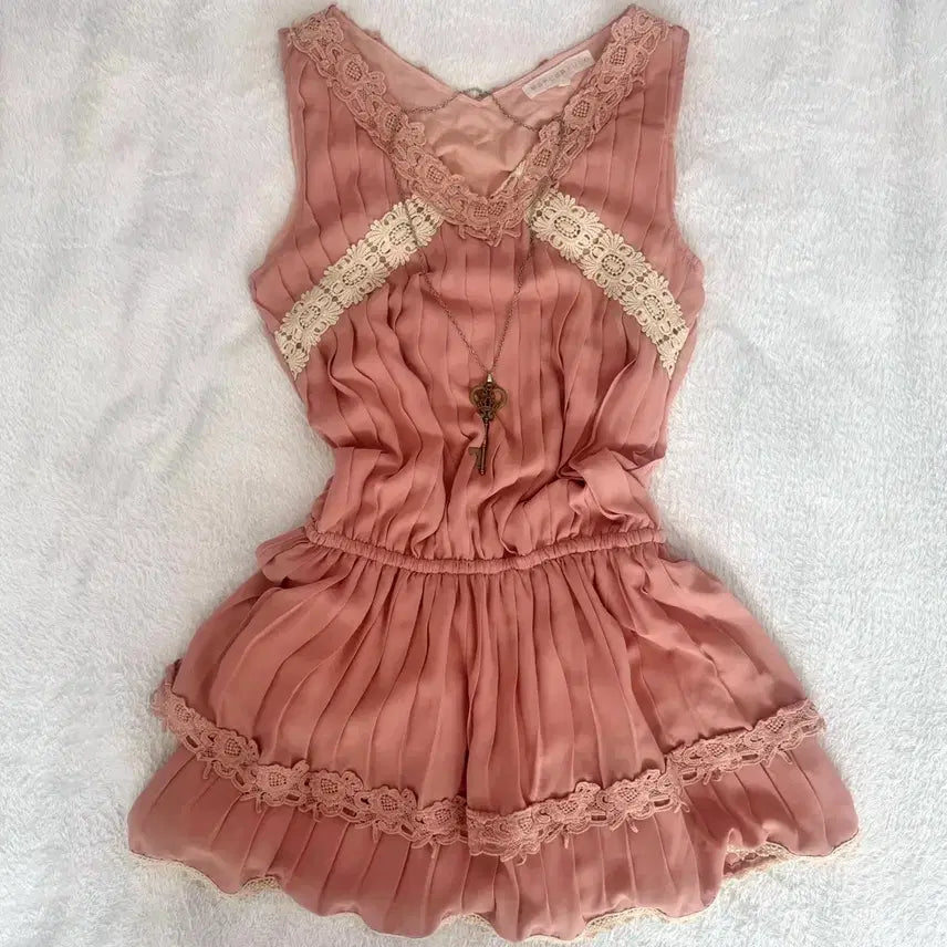 [BUNJANG] Vintage Japanese Mori Kei Hime Gyaru Lolita Sleeveless Dress Y2K / 일본빈티지 고전 원피스 y2k 모리걸 히메갸루 히메카지 로리타 대장템