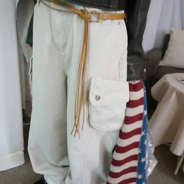 [BUNJANG] Morae House Wide Pants / 모래하우스 와이드팬츠
