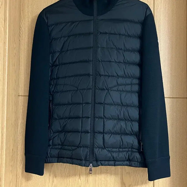 [BUNJANG] Moncler Tricot Knit Padded Cardigan Black (S) / 몽클레어 니트 패딩 가디건 블랙 (S)