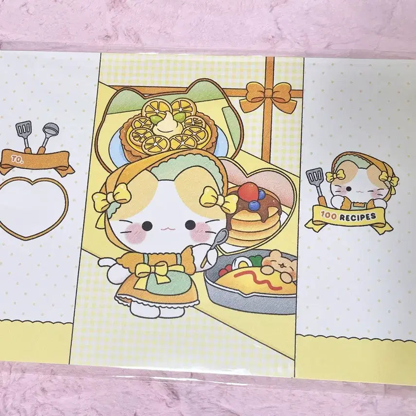 [BUNJANG] Miaow Recipe A4 Wrapping Paper Sheets / 예니님 먀오 레시피 a4랩핑지 낱장