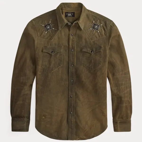 [BUNJANG] RRL Studded Western Shirt / 더블알엘 스터드 웨스턴 셔츠 M