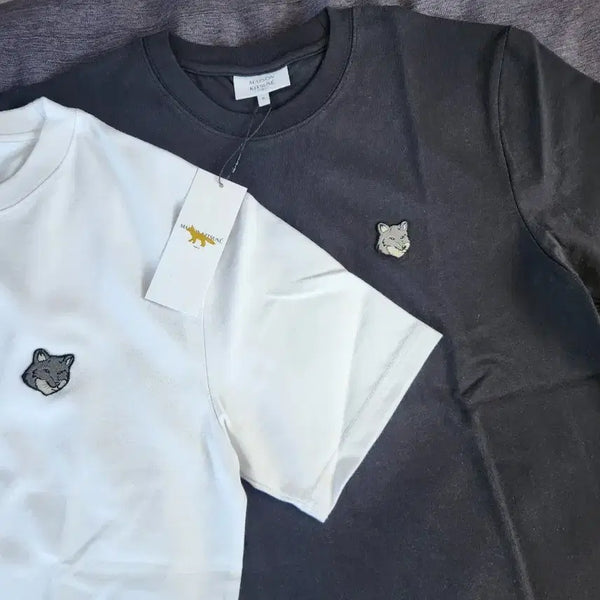 [BUNJANG] Maison Kitsuné Grey Fox Cotton T-shirt / 메종키츠네 반팔. 그레이폭스 병행수입 정품 새상품