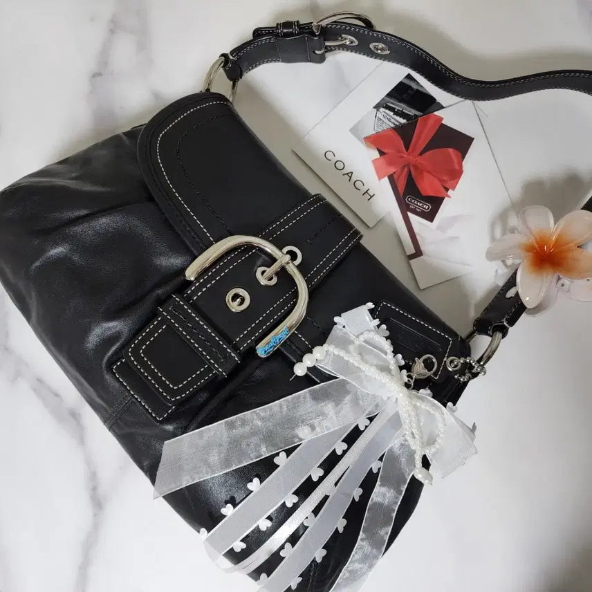 [BUNJANG] Coach Soho Pleated Leather Shoulder Bag / 상태굿) 코치 소호 플리츠 레더 숄더백