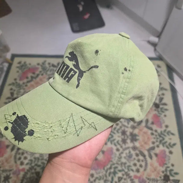 [BUNJANG] Puma Lime Green Ball Cap / 퓨마 볼캡 라임색