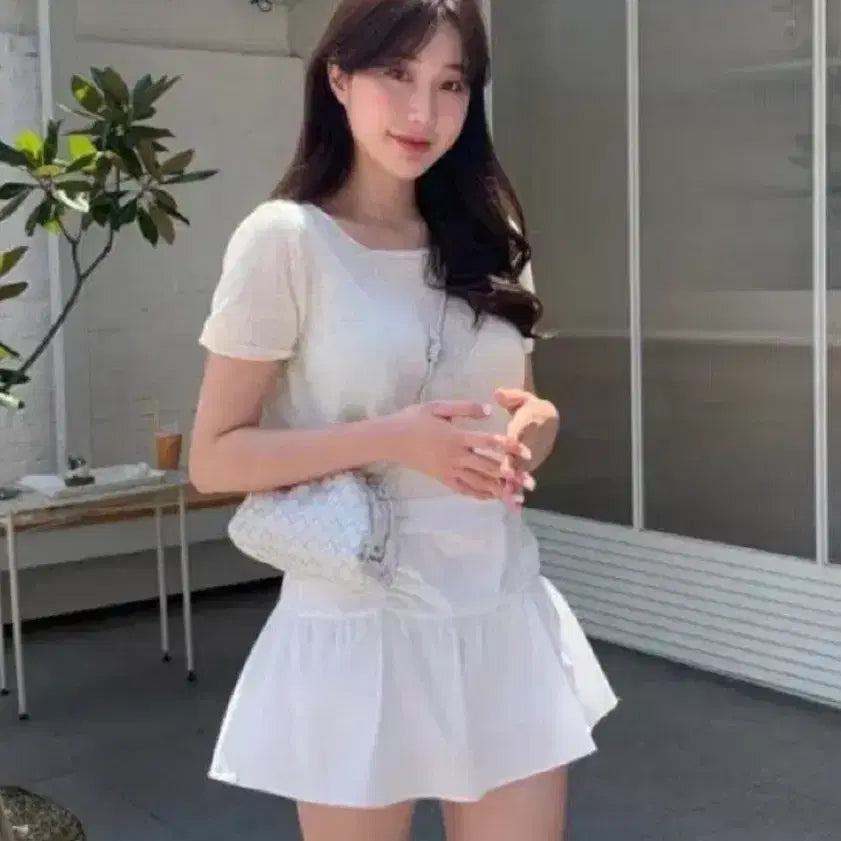 [BUNJANG] The Barnet Minuit Minute Liette Lilycots Lemon Short Sleeve Knit Skirt Set / 리에뜨 릴리코츠 레몬 반팔 니트 스커트 세트 더바넷 미닛뮤트 온트