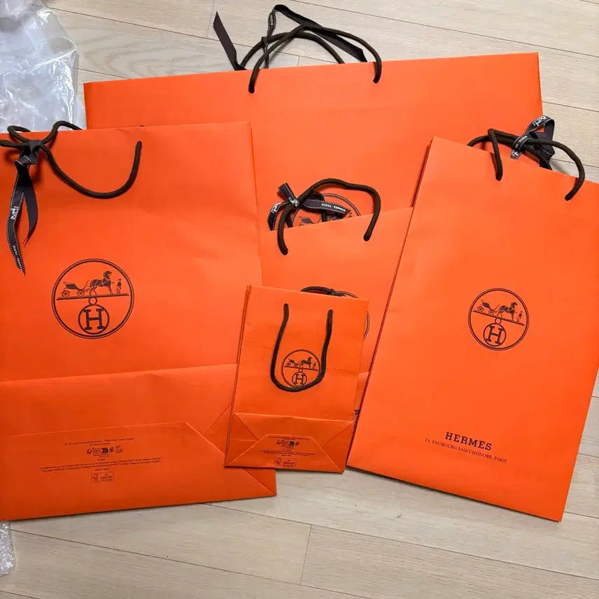 [BUNJANG] Hermès Authentic Shopping Bags (Various Sizes) / 에르메스 정품 쇼핑백 크기별로 ㅇ