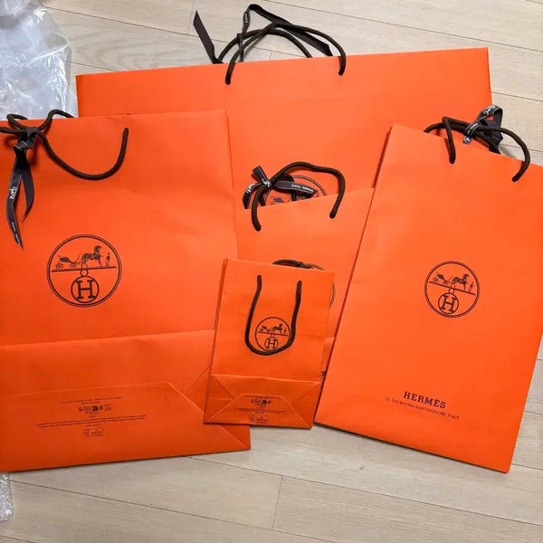 [BUNJANG] Hermès Authentic Shopping Bags (Various Sizes) / 에르메스 정품 쇼핑백 크기별로 ㅇ