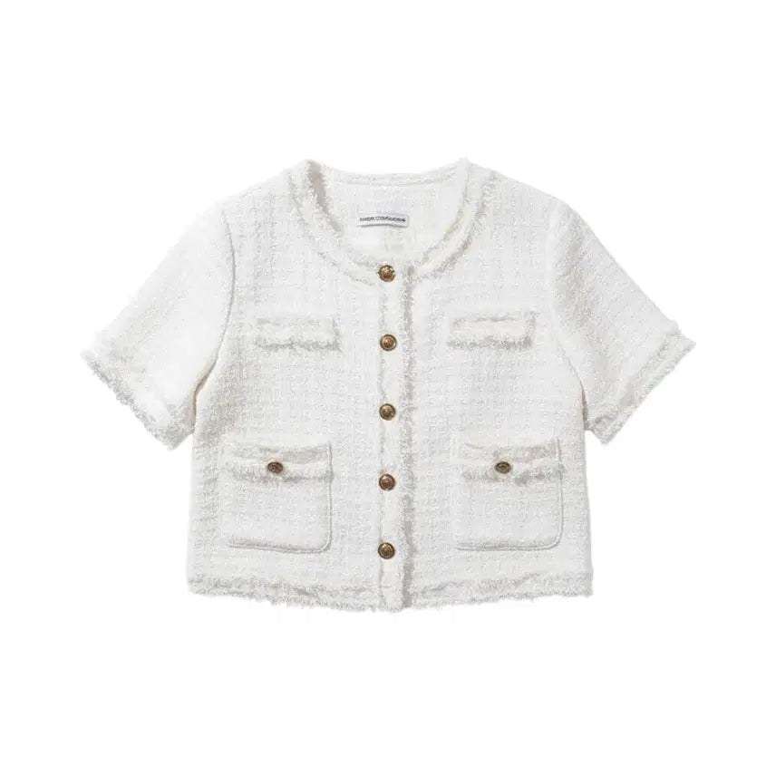 [BUNJANG] Morris Coming Home Tweed Jacket / 여성F/ 모리스커밍홈 수술 트위드자켓WH A-119