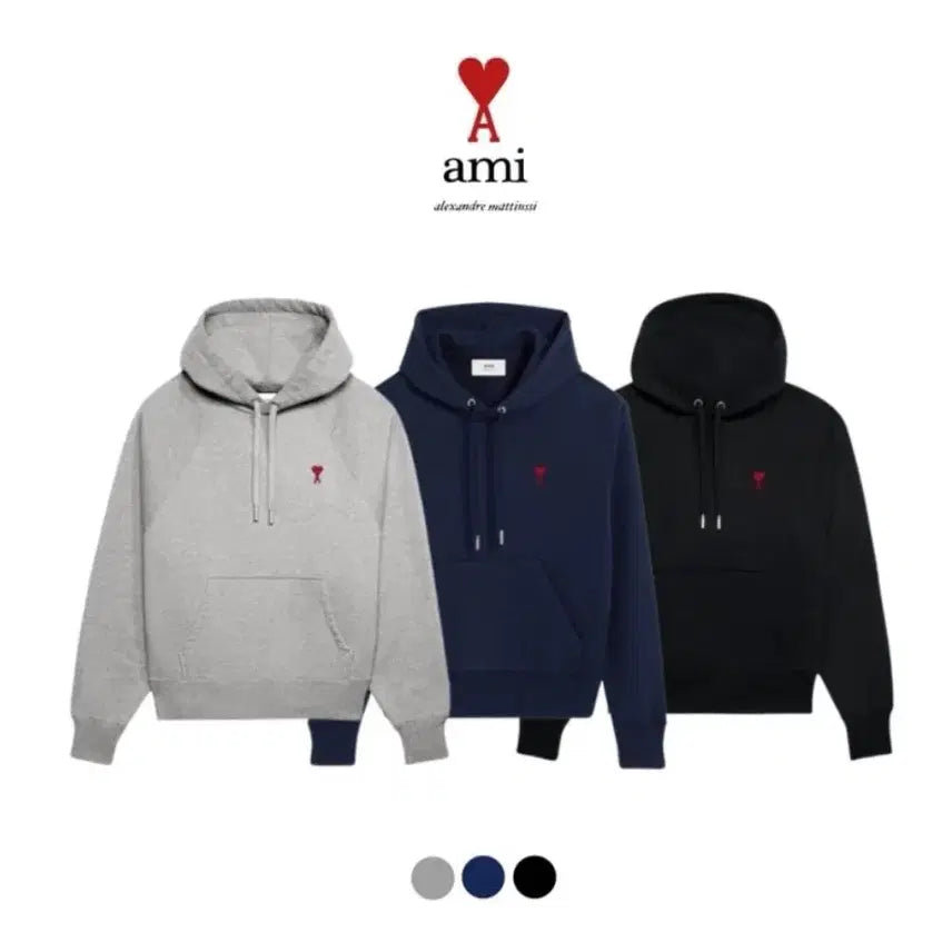 [BUNJANG] Ami Paris Cotton Logo Hoodie / 아미 후드티. 병행수입 정품 새상품