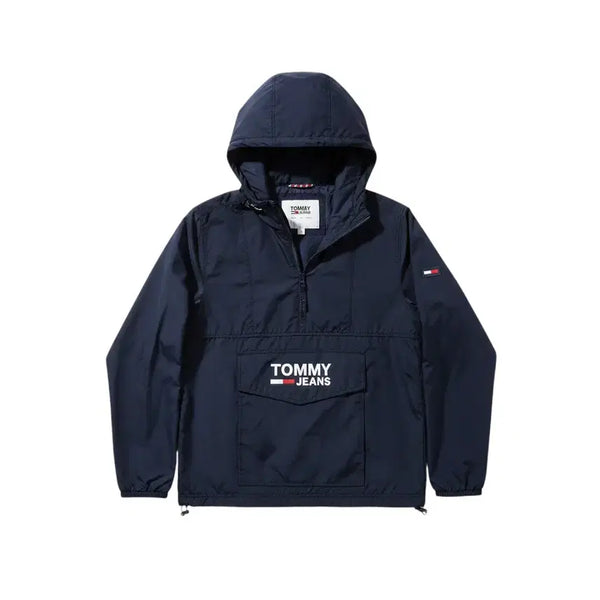 [BUNJANG] Tommy Hilfiger Men's Zip-Up Hoodie Anorak NV / 남성XS/ 타미힐피거 옆지퍼 후드아노락NV A-122