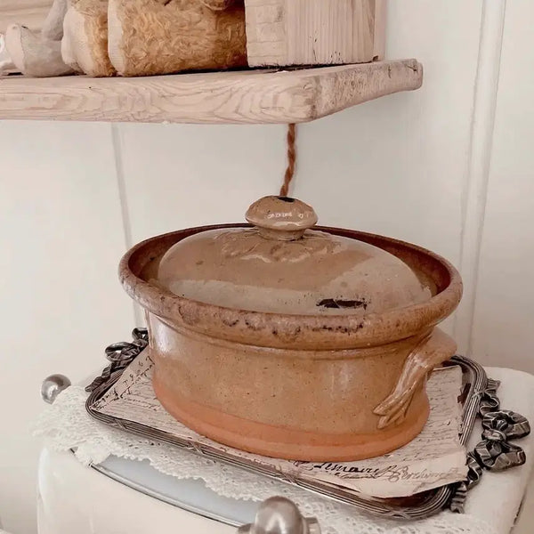 [BUNJANG] French Antique Terracotta Tureen / 프랑스엔틱 테라코타튜린