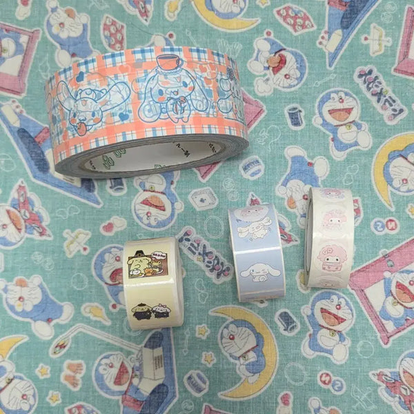 [BUNJANG] Sanrio Box Tape Rolls Sticker Set - Cinnamoroll, Pompompurin, My Melody / |일괄처분| 산리오 박스테이프 롤스티커 시나모롤 박스디자인테이프 폼폼푸린 마이멜로디