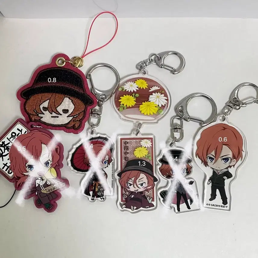 [BUNJANG] Bungo Stray Dogs Chuuya Nakahara Acrylic Keychain Collection / 문스독 나카하라츄야 키링