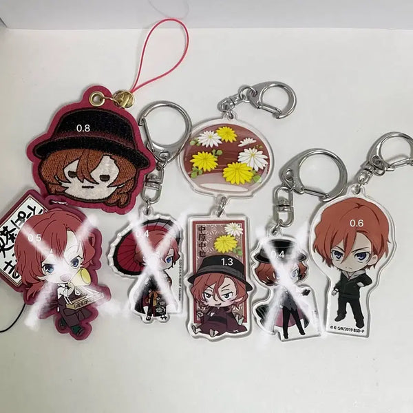 [BUNJANG] Bungo Stray Dogs Chuuya Nakahara Acrylic Keychain Collection / 문스독 나카하라츄야 키링