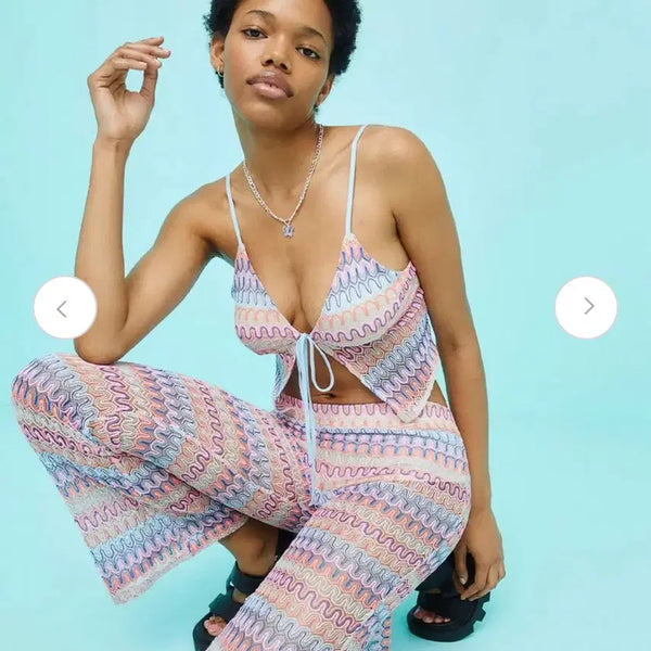 [BUNJANG] H&M Crochet Tank Top & Pants Set / H&M 크로쉐 나시&바지 세트