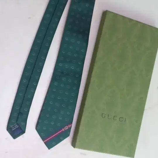 [BUNJANG] Gucci Interlocking G Horsebit Silk Tie / [정품]인터로킹 G  호스빗 실크 넥타이