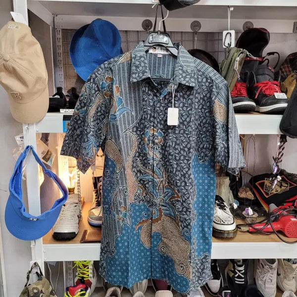 [BUNJANG] Batik Keris Hawaiian Shirt / Batik keris 바틱 케리스 하와이안 셔츠