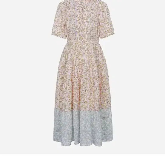 [BUNJANG] Thursday Island Pattern Mix Long Dress / 써스데이아일랜드 패턴믹스롱원피스