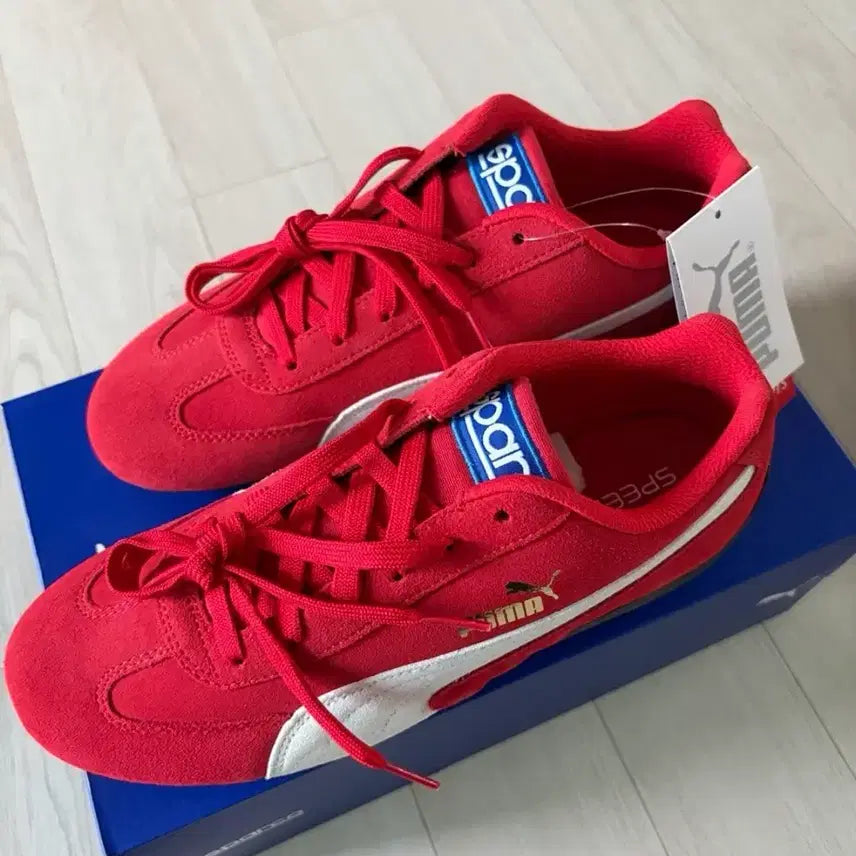 [BUNJANG] Puma Speedcat OG Sparco Ribbons Red/White / 푸마 스피드캣 OG 스파르코 리본 레드 화이트