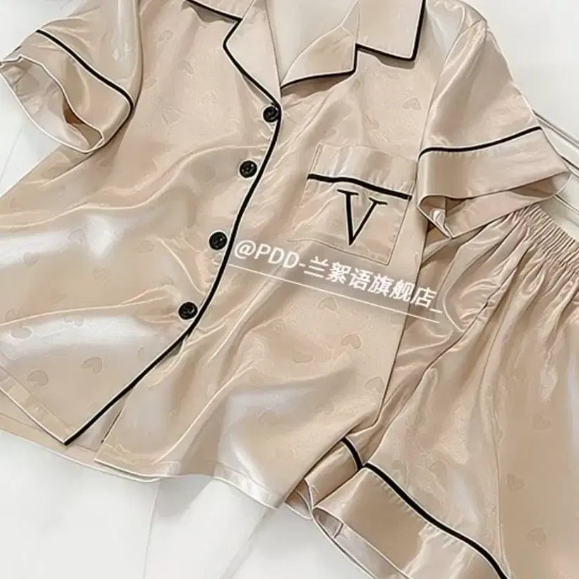 [BUNJANG] Heart Pattern Women's Pajama Set (XL) / 하트여성잠옷(xl)
