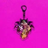 [BUNJANG] Hazbin Hotel Lucifer & Pentious Cherry Bomb Acrylic Keychain (2024 Halloween) / 해즈빈호텔 2024 할로윈 루시퍼 펜셔스 체리밤 아크릴 키링 키체인